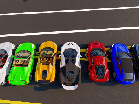 Ultimate 3D Supercar Collection 7 Models in One Pack 3D-Modell