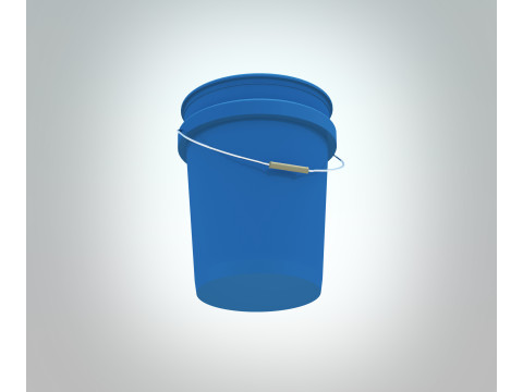 5 Gallon Bucket - Plastic 3D Модель