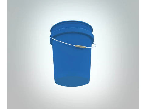 5 Gallon Bucket - Plastic 3D Model