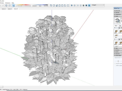 Achillea - yarrow orange 3D 模型