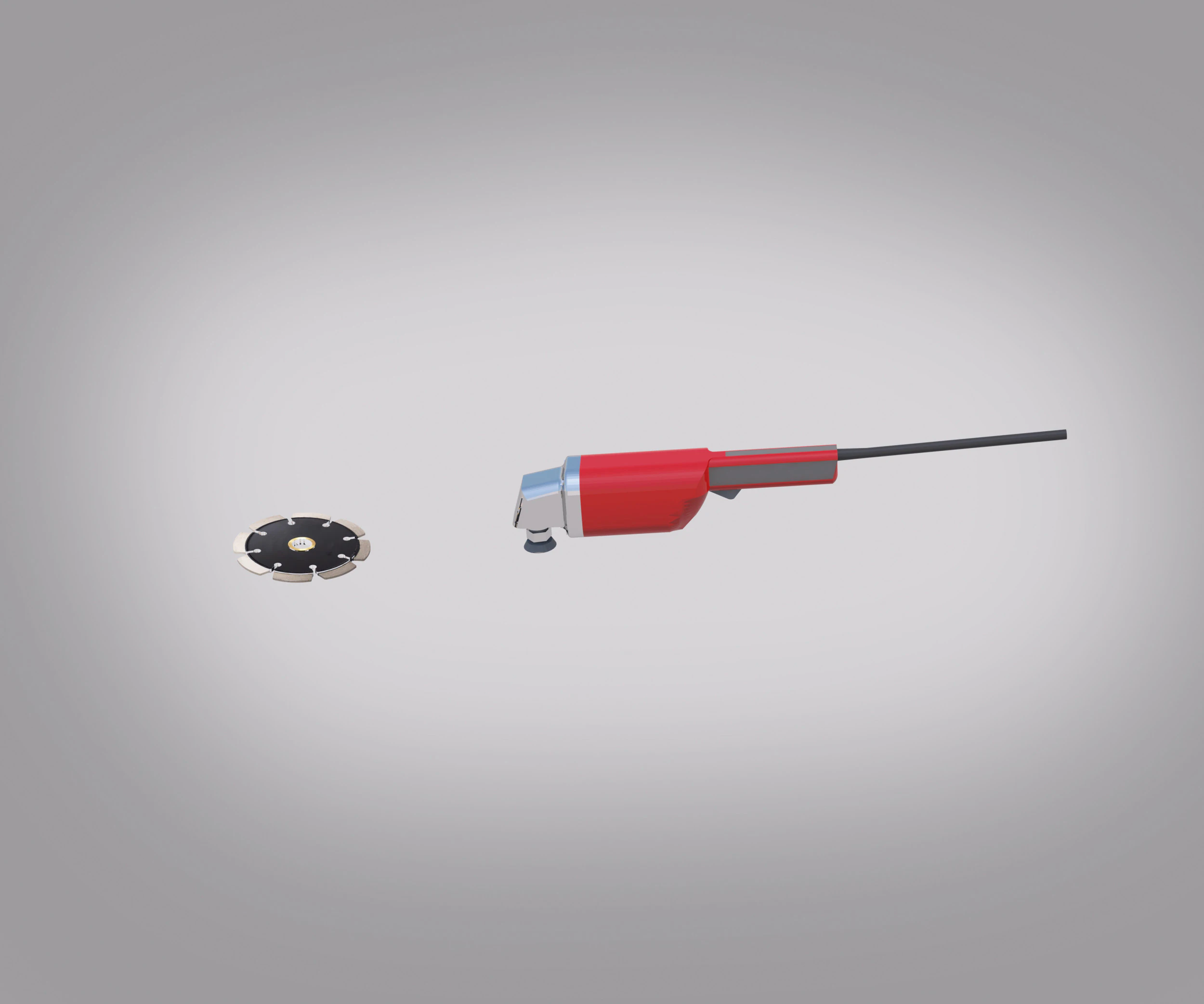 Angle Grinder-Diamond Blade 3D Model .c4d .max .obj .3ds .fbx .stl .blend 