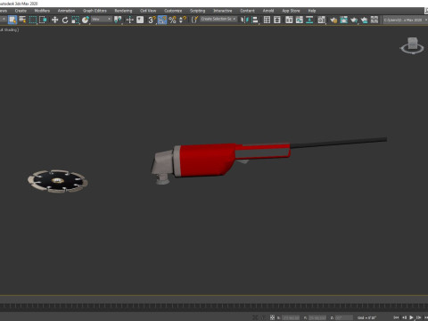 Angle Grinder-Diamond Blade 3D Model