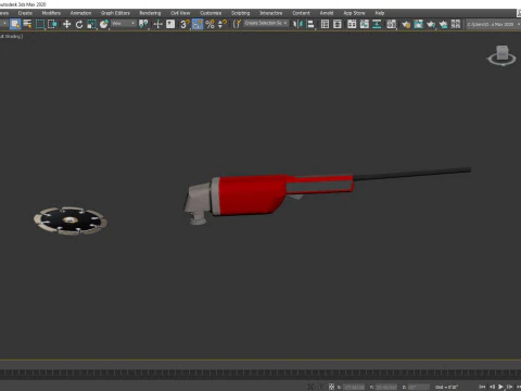 Angle Grinder-Diamond Blade 3D Model