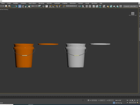 Buckets - Plastic 3D Model