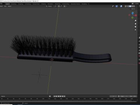 Hand Brush Model 3D
