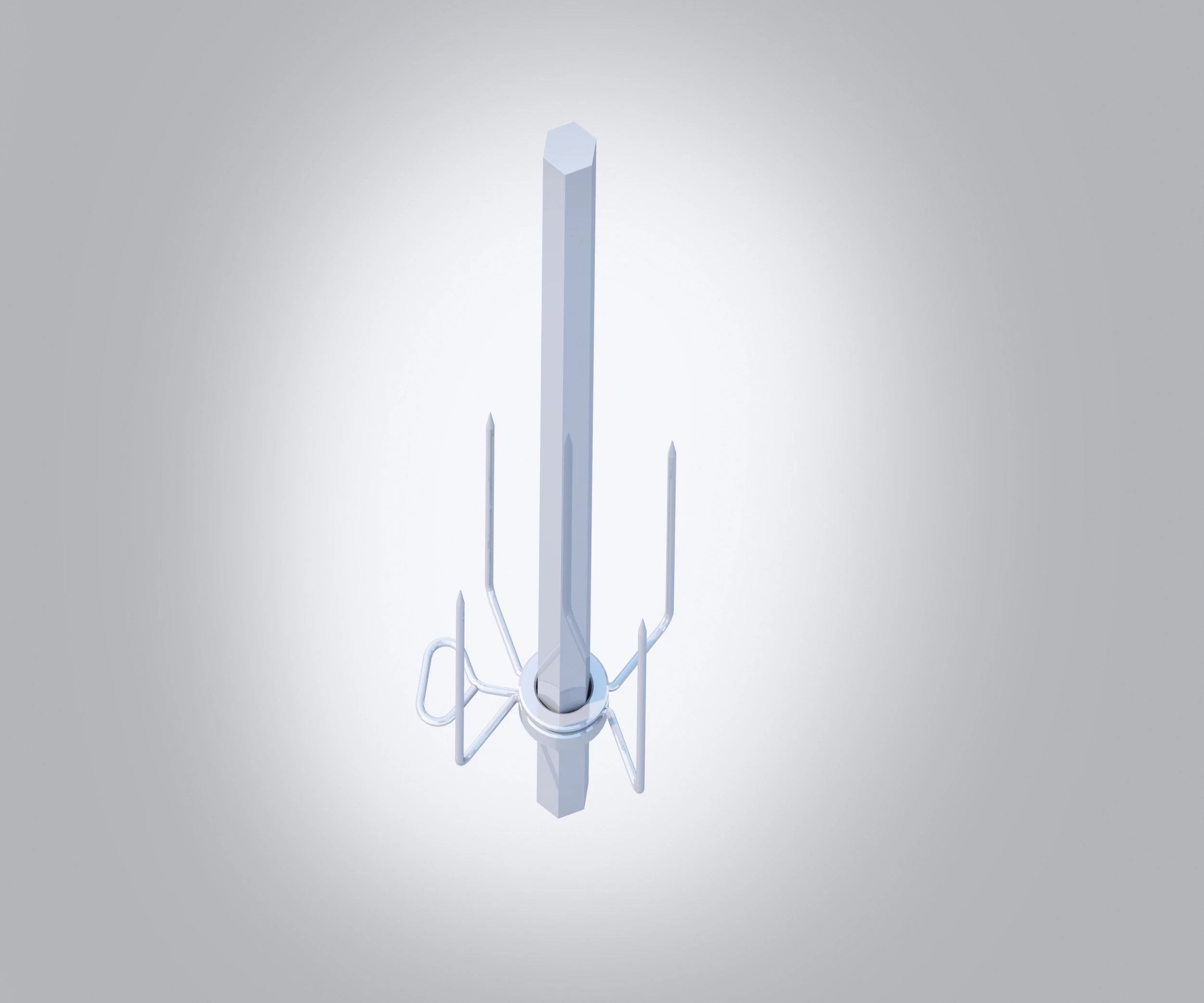 Hex Rod -BBQ 3D Model .c4d .max .obj .3ds .fbx .stl .blend 