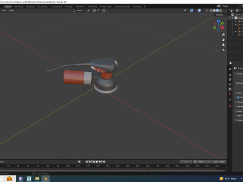 Orbital Sander 3D Model