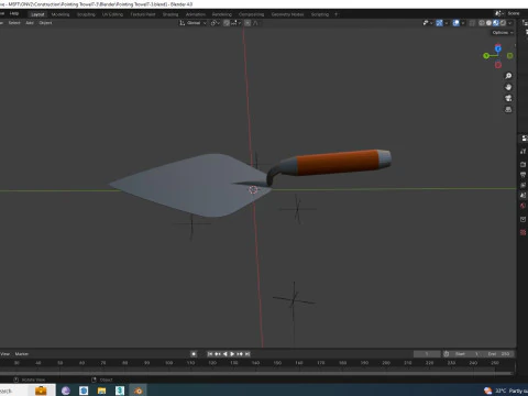Pointing Trowel 3D Model