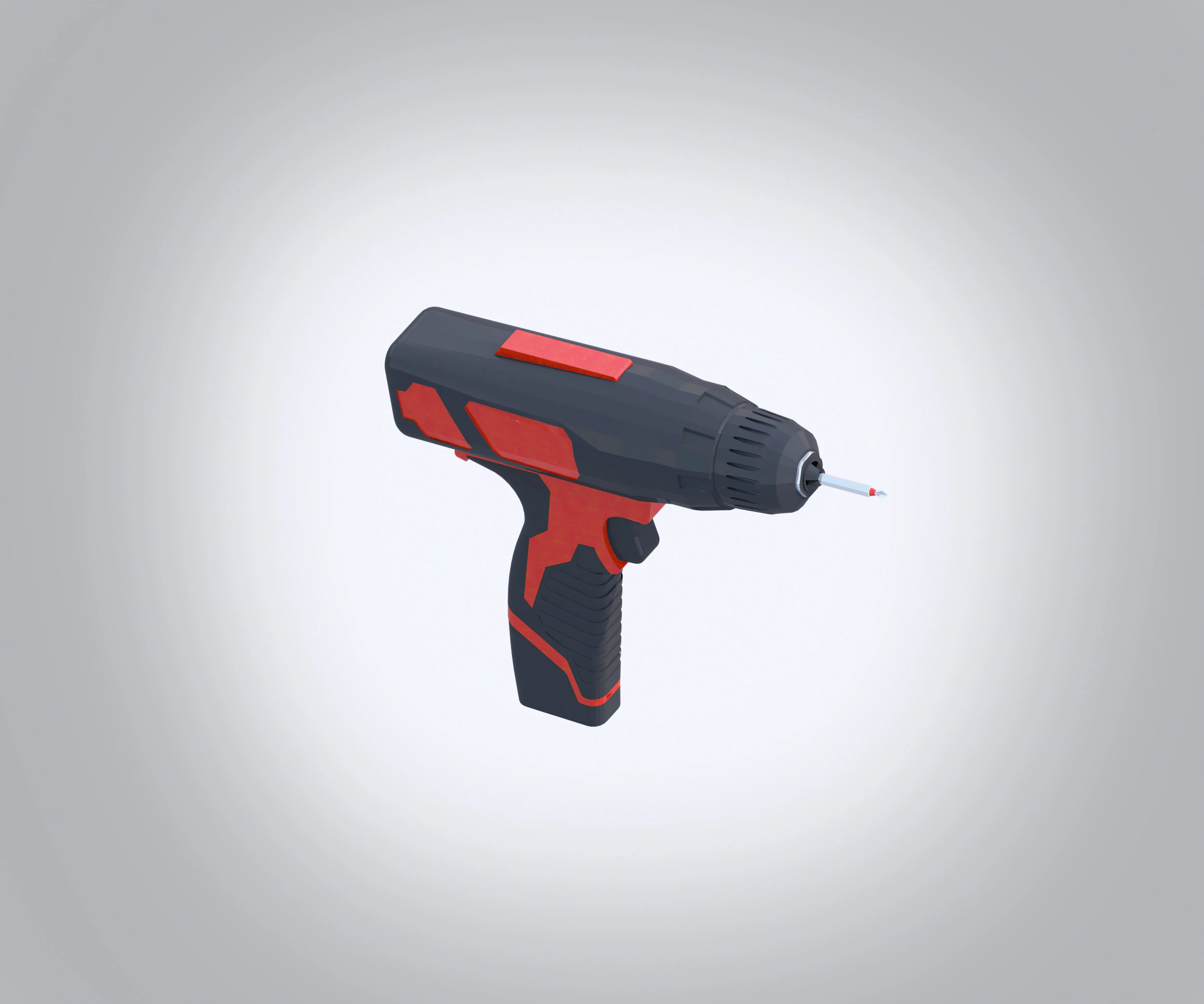 Power Drill 3D Model .c4d .max .obj .3ds .fbx .stl .blend 