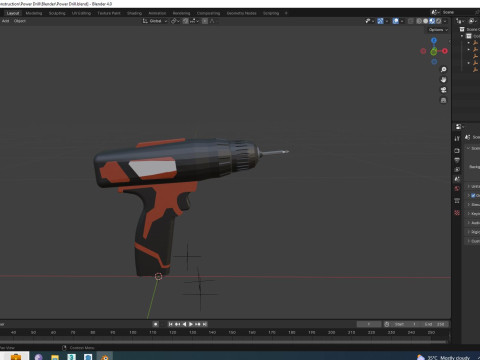 Power Drill Model 3D