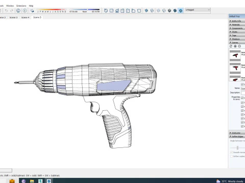 Power Drill 3D Model