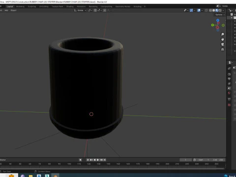 Rubber Chair Leg Stopper 3D Model