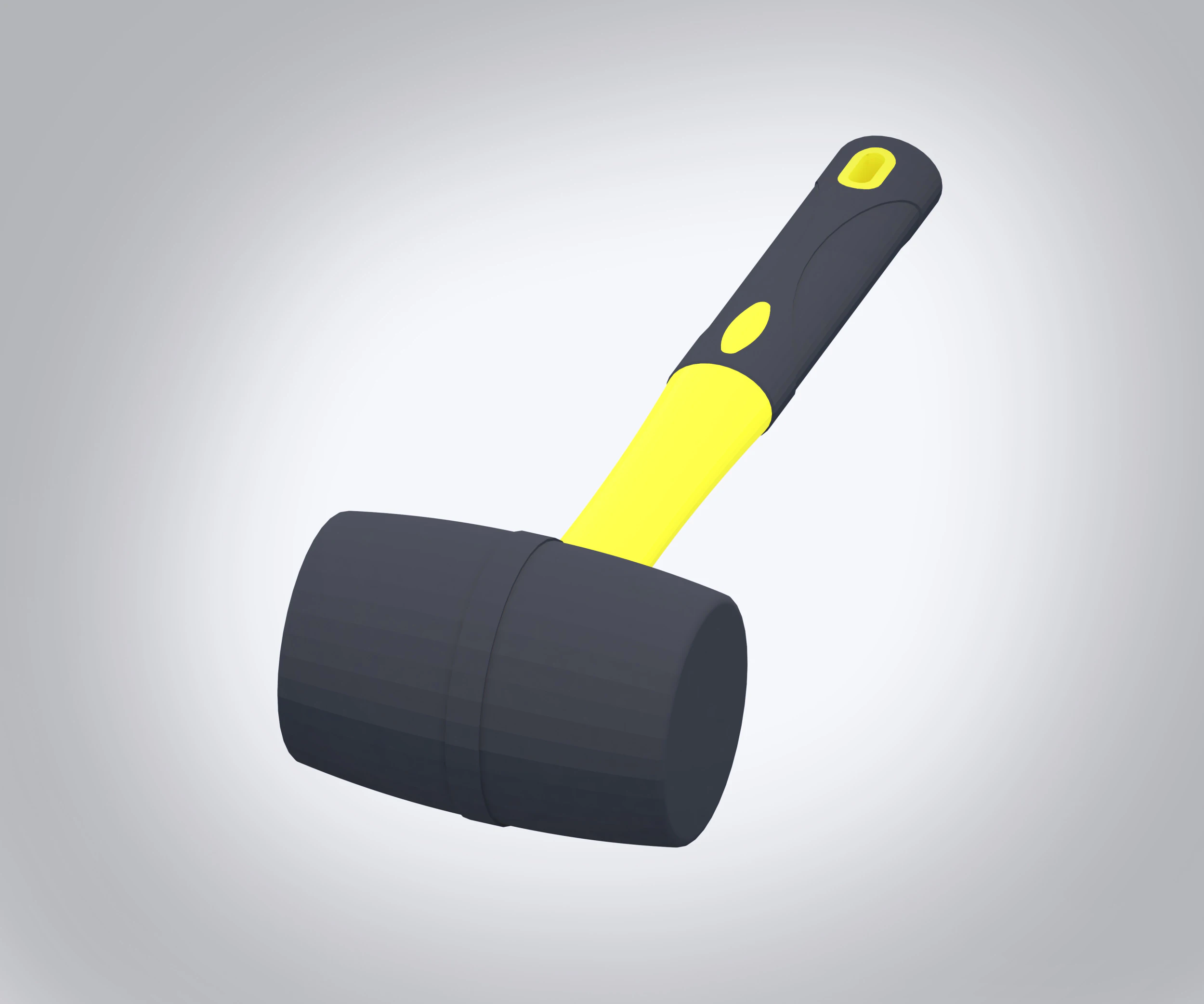 Rubber Mallet 3D Model .c4d .max .obj .3ds .fbx .stl .blend