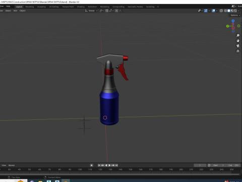 Spray Bottle Model 3D