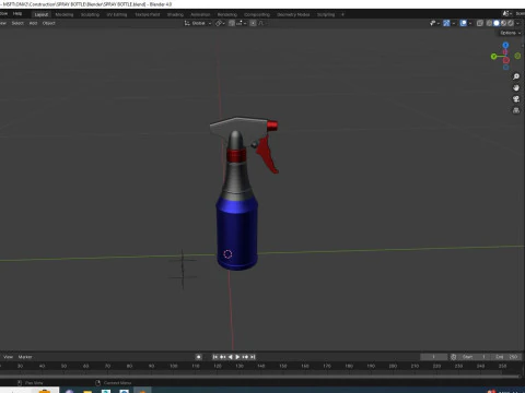 Spray Bottle 3D Model
