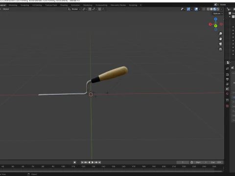 Tuck Pointing Trowel 3D Model