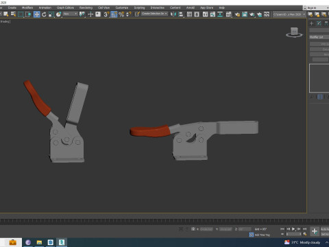 UP 201B Latch 3D Model