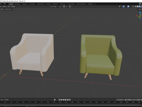 Betty Sofa 3D Модель