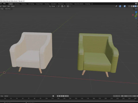 Betty Sofa 3D Model