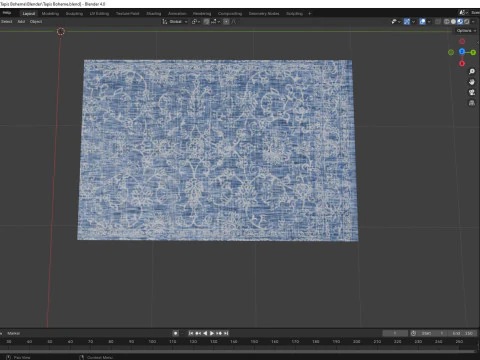 Bohemian Rug 3D Model