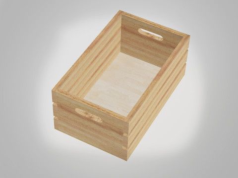 Carrying Crate Small Wooden 3D मॉडल