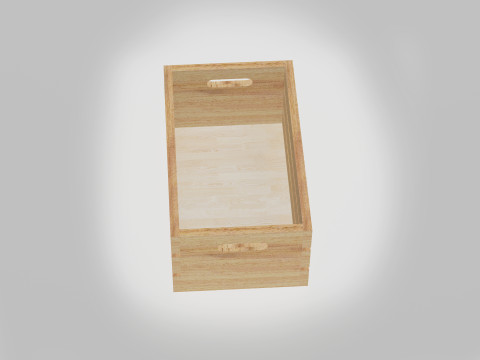 Carrying Crate Small Wooden 3D मॉडल