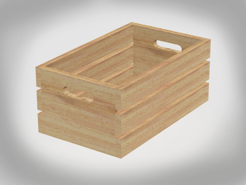 Carrying Crate Small Wooden 3D मॉडल