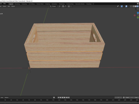 Carrying Crate Small Wooden 3D मॉडल
