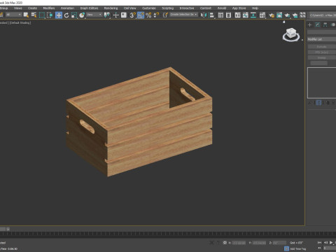 Carrying Crate Small Wooden 3D मॉडल