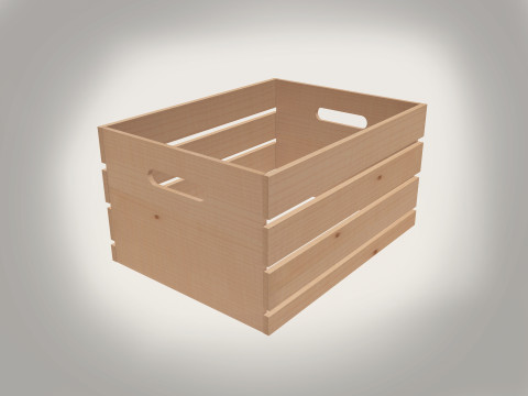 Carrying Crate Wooden Modelo 3D
