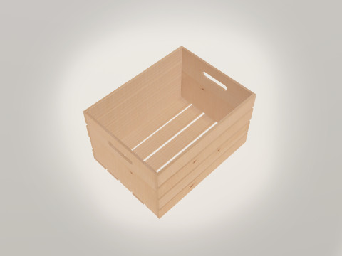 Carrying Crate Wooden 3Dモデル