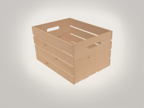 Carrying Crate Wooden 3Dモデル