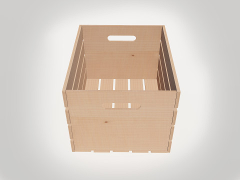 Carrying Crate Wooden 3Dモデル