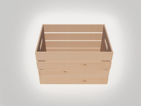 Carrying Crate Wooden 3Dモデル