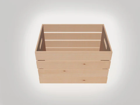 Carregando Caixa De Madeira Modelo 3D