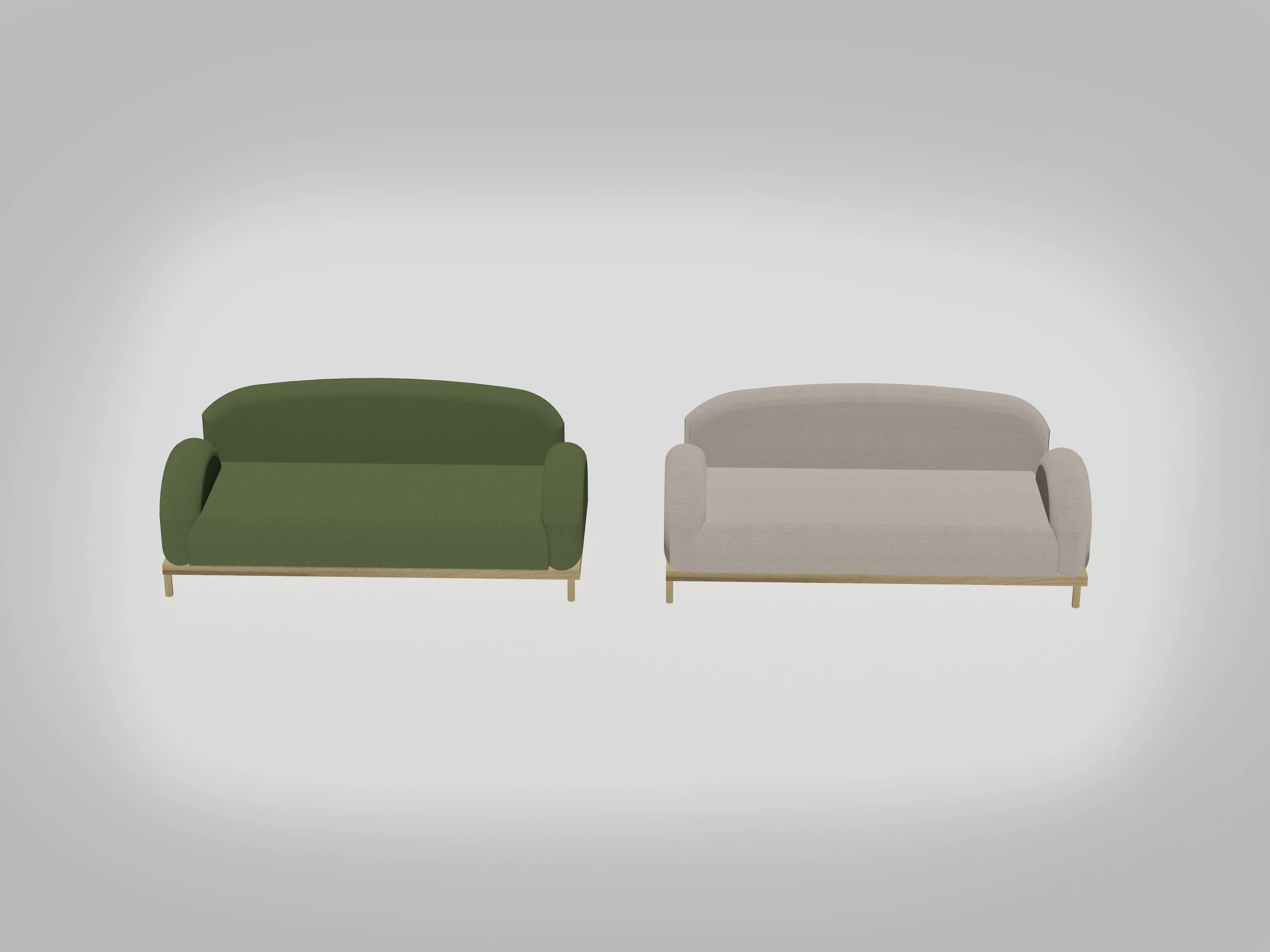 Charlotte Sofa 3D Model .c4d .max .obj .3ds .fbx .stl .blend 