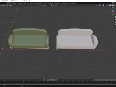 Charlotte Sofa 3D 모델