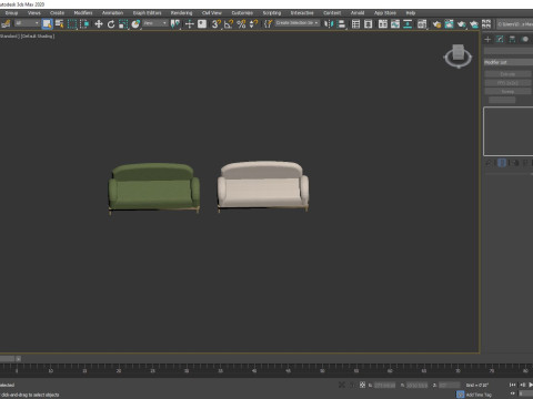 Charlotte Sofa 3D 모델