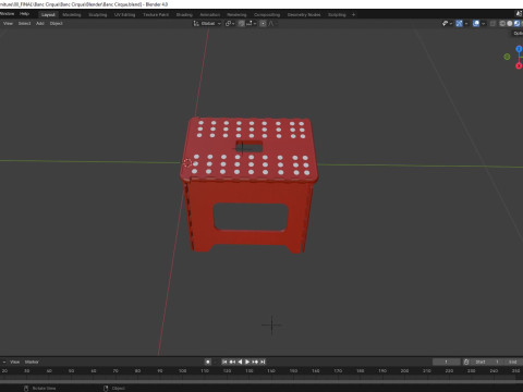 Circus Bench Modello 3D