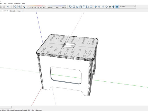 Circus Bench Modello 3D