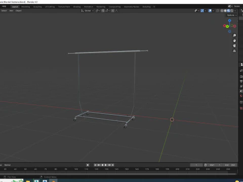 Garderobenst&auml;nder 3D Modell