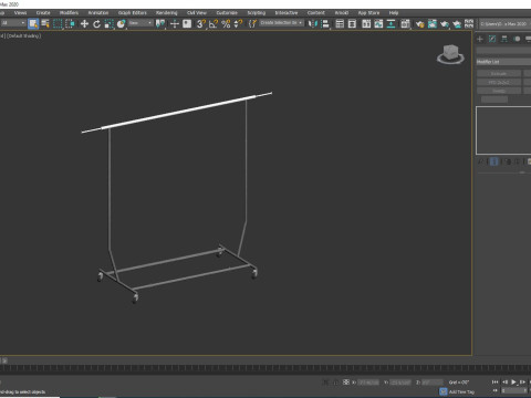 Cloakroom Stand Model 3D