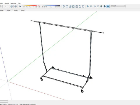 Garderobenst&auml;nder 3D Modell