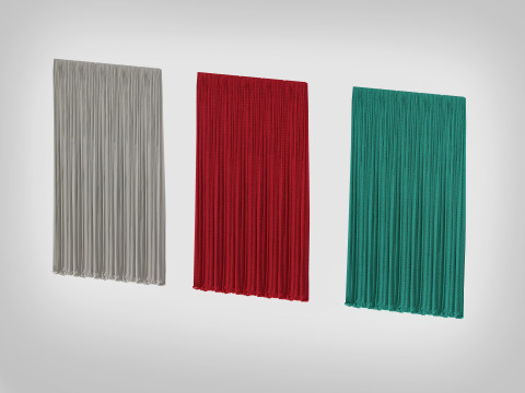 Curtain Voiles - 7 Colors 3D Модель