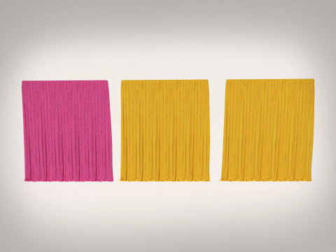 Curtain Voiles - 14 Colors Modello 3D
