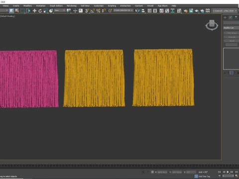 Curtain Voiles - 14 Colors Modello 3D