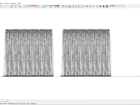 Curtain Voiles - 14 Colors Modello 3D
