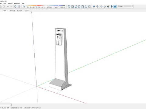 Stasiun Disinfeksi Model 3D