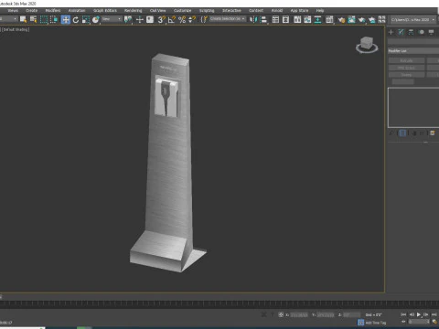Stasiun Disinfeksi Model 3D