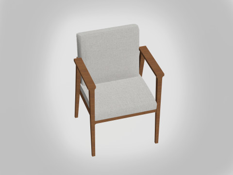 Draper Chair -Sofa 3D Model